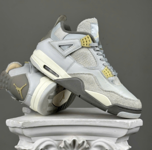 Jordan 4 xám vàng pastel